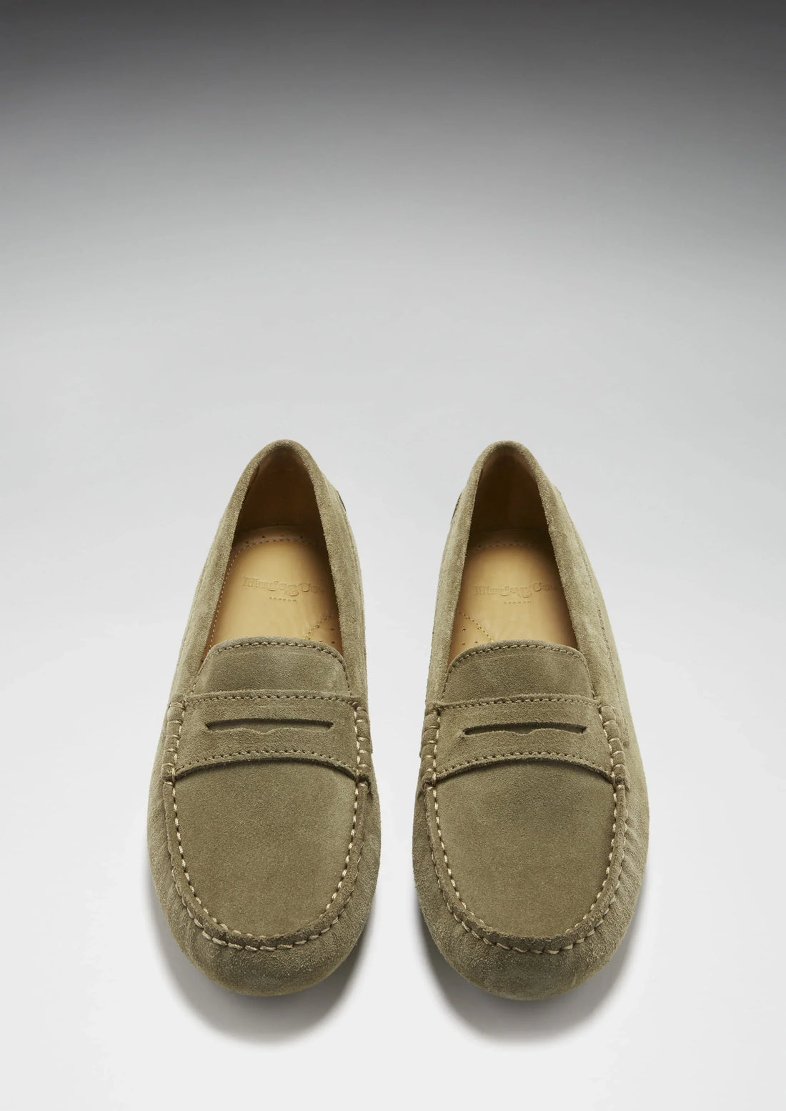 Women's Suede Penny Driving Loafers | Truffle