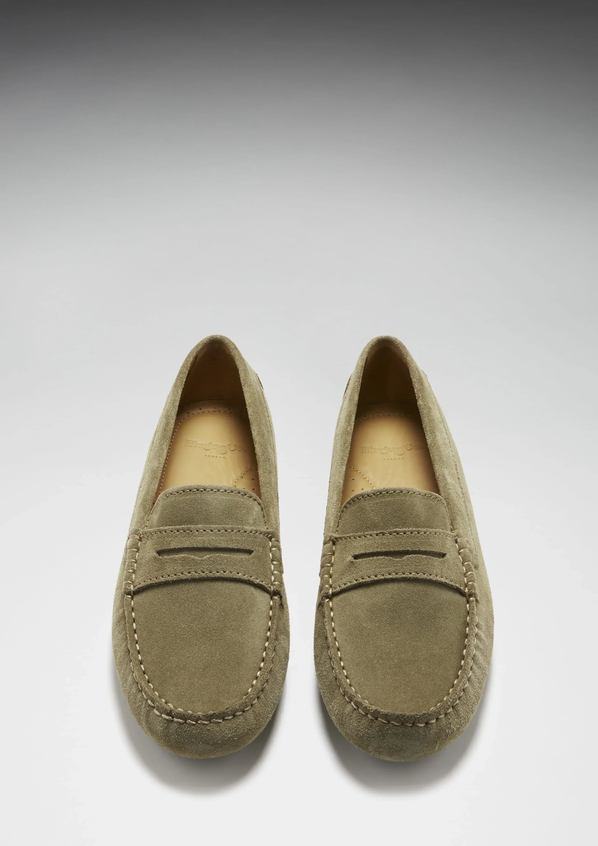 Women's Suede Penny Driving Loafers | Truffle