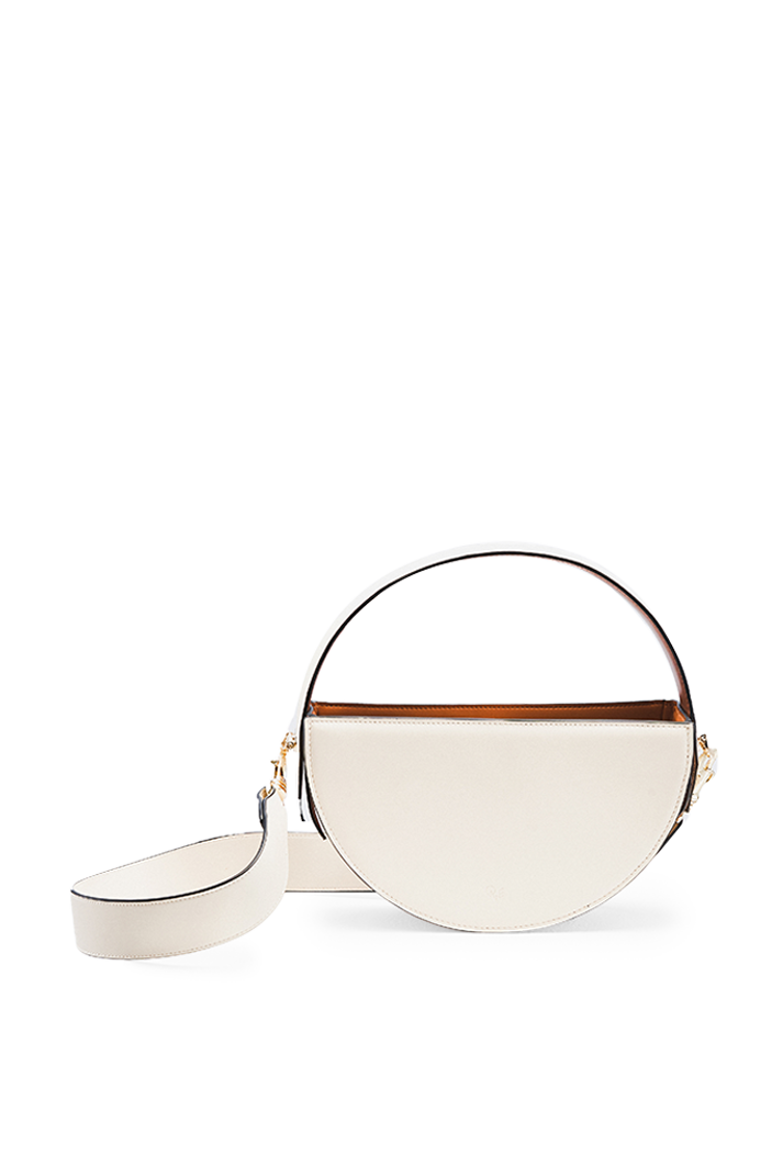 Crescent Vegan Leather Shoulder Bag