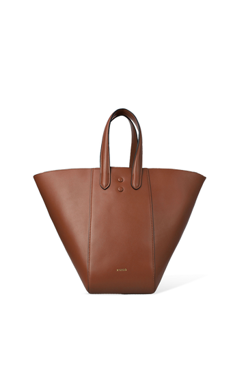 Tan Leather Tote Bag