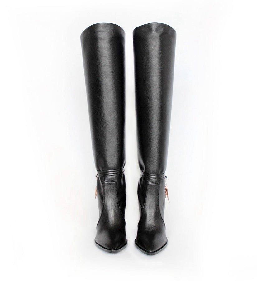 Penelope Vegan Leather Over-the-knee Boots