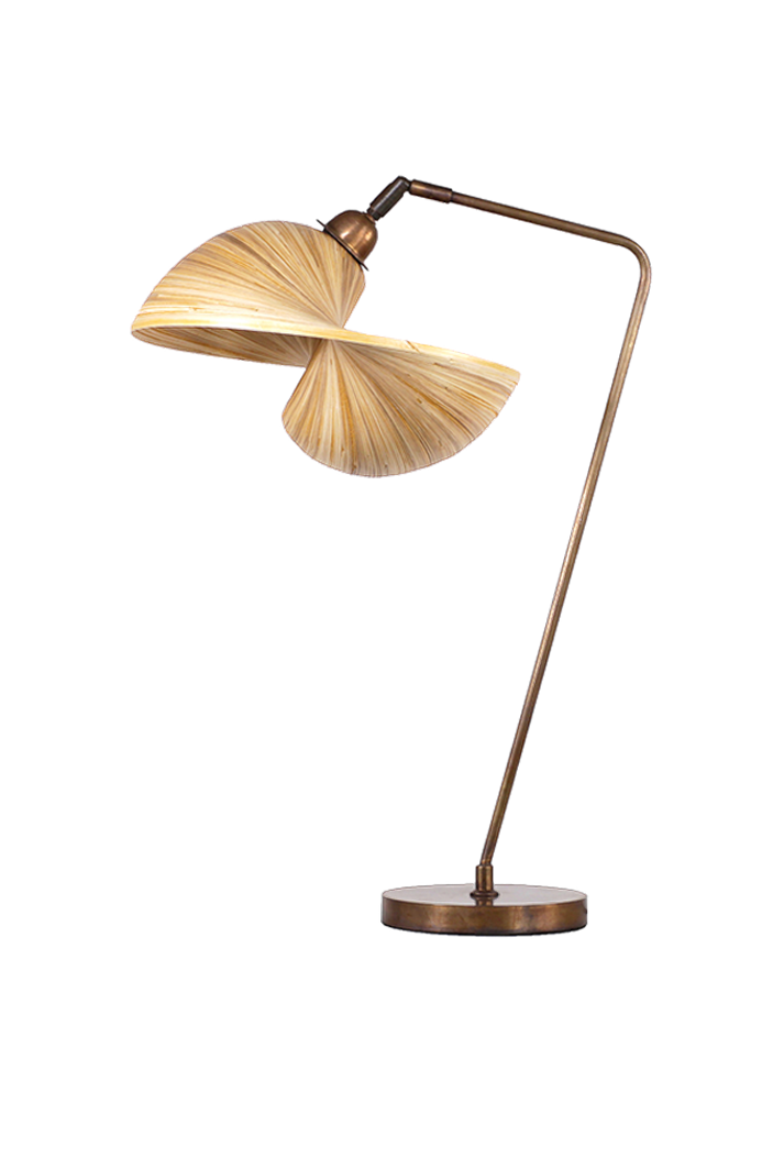Kirana Bamboo Shell Arc Lamp