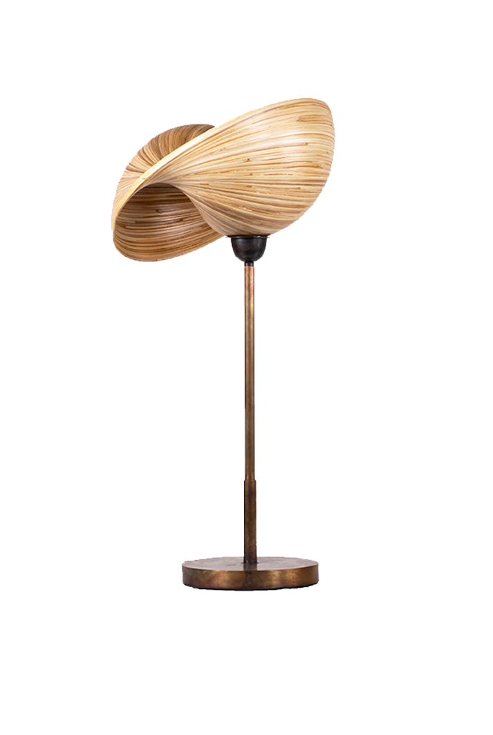 Kirana Bamboo Shell Table Lamp