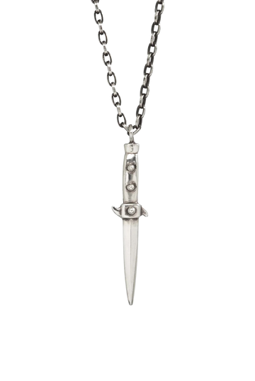 Sterling Silver Switchblade Necklace