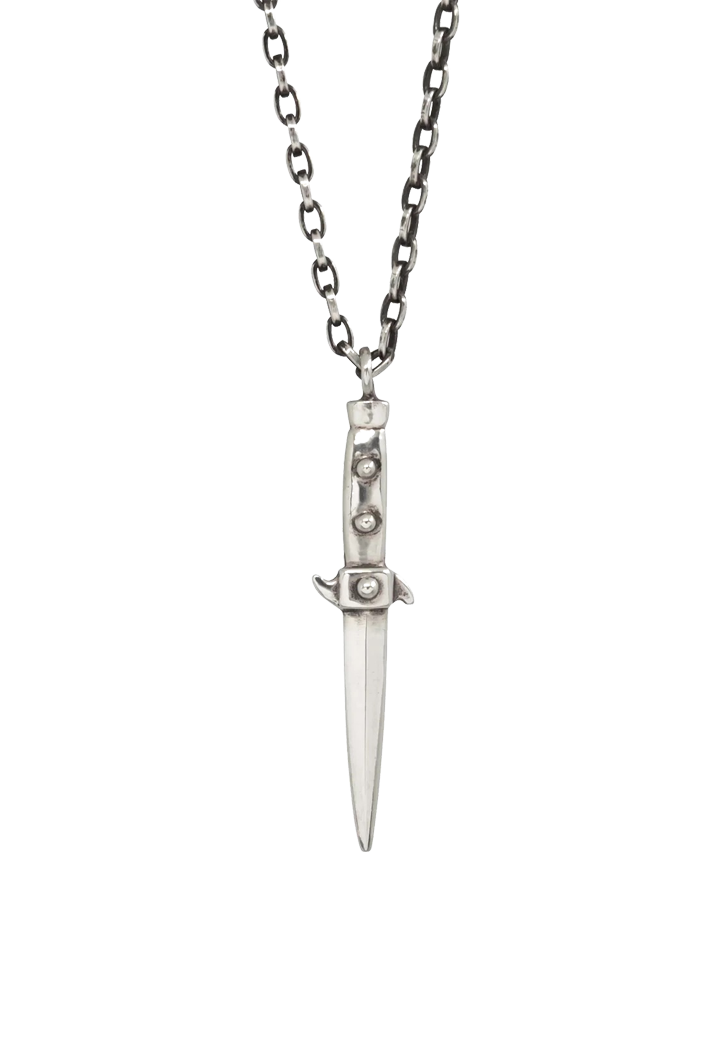 Sterling Silver Switchblade Necklace