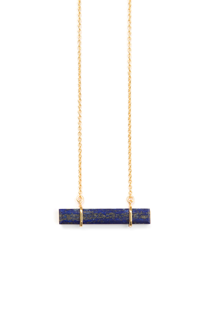 Urban Bar Necklace with Lapis Lazuli