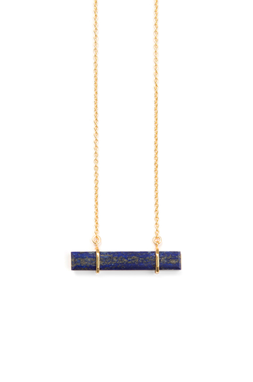 Urban Bar Necklace with Lapis Lazuli
