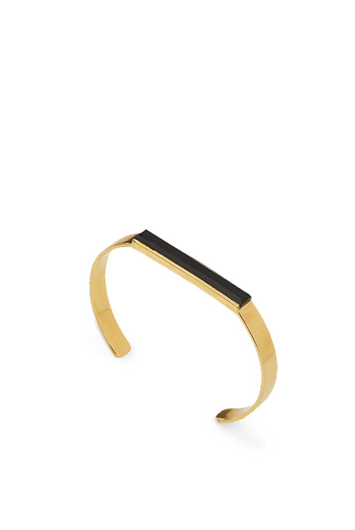 Urban Cuff Bracelet with Black Onyx