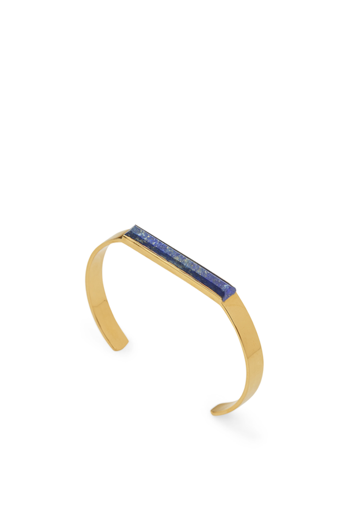 Urban Cuff Bracelet with Lapis Lazuli