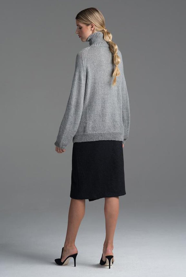 Cable Knit Alpaca Turtleneck